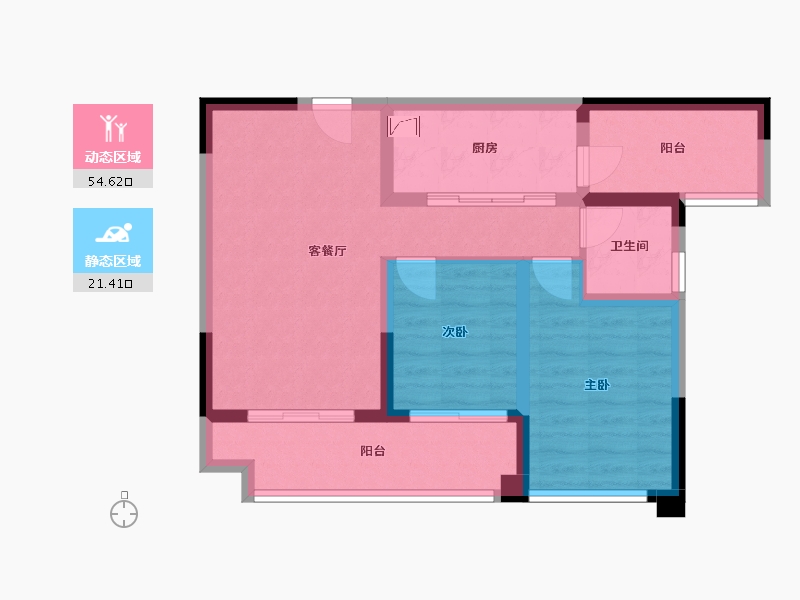 四川省-成都市-天府菁萃里-69.80-户型库-动静分区