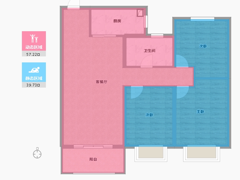 山西省-太原市-汾河明珠-87.37-户型库-动静分区