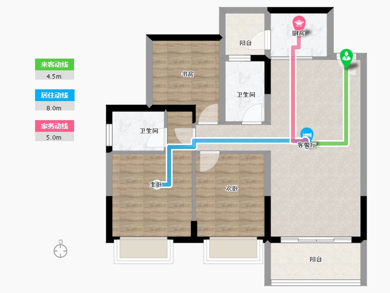 广西壮族自治区-南宁市-盛科城-78.53-户型库-动静线