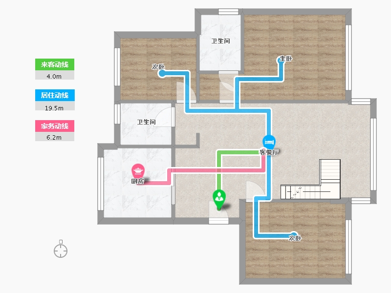 浙江省-丽水市-铺门佳苑-95.63-户型库-动静线