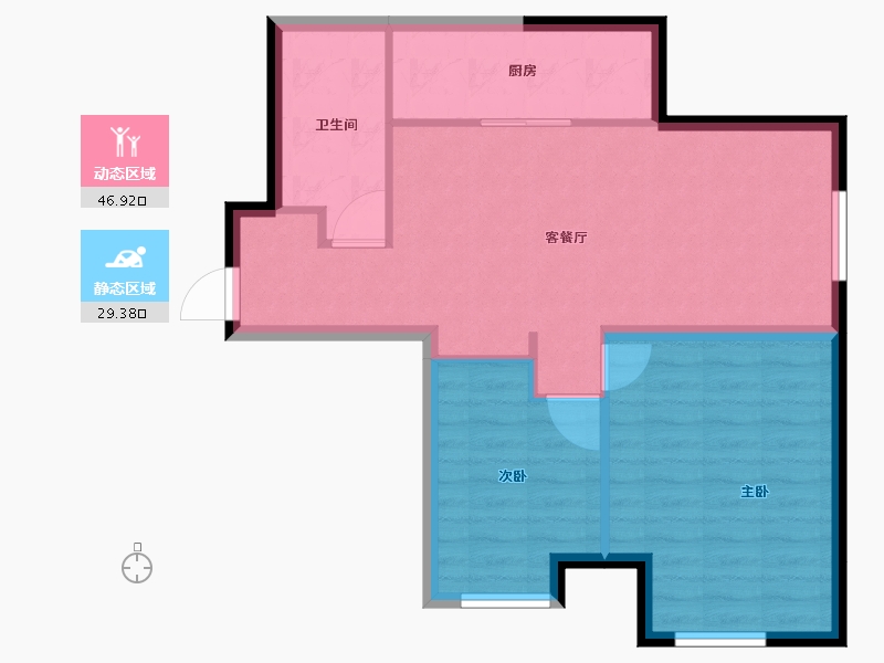 北京-北京市-嘉都-69.03-户型库-动静分区