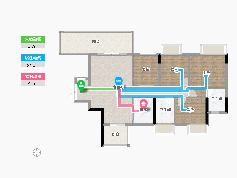 贵州省-贵阳市-广大城-94.00-户型库-动静线