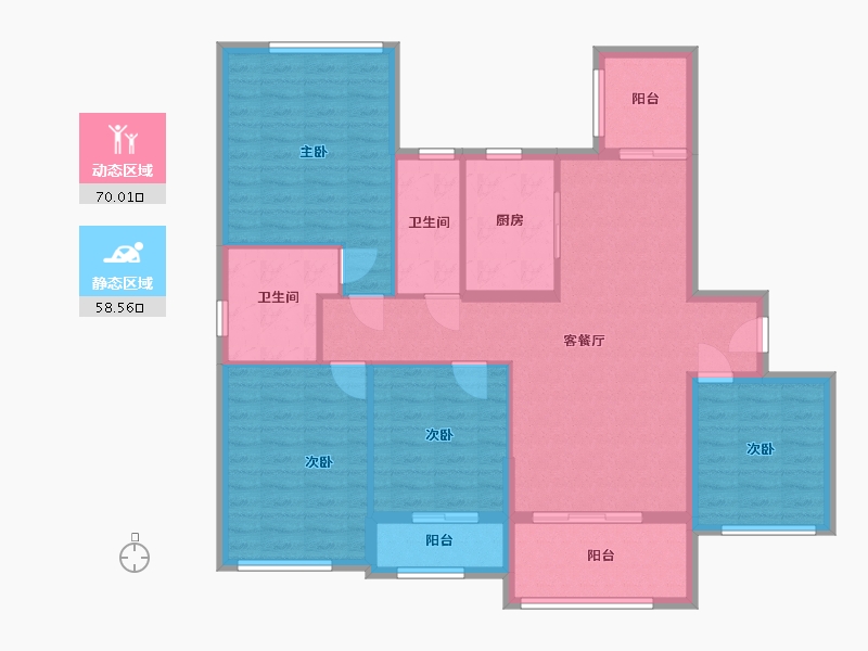 广西壮族自治区-百色市-万城国际-117.00-户型库-动静分区