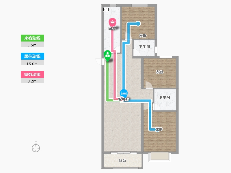 山西省-太原市-汾河明珠-102.50-户型库-动静线