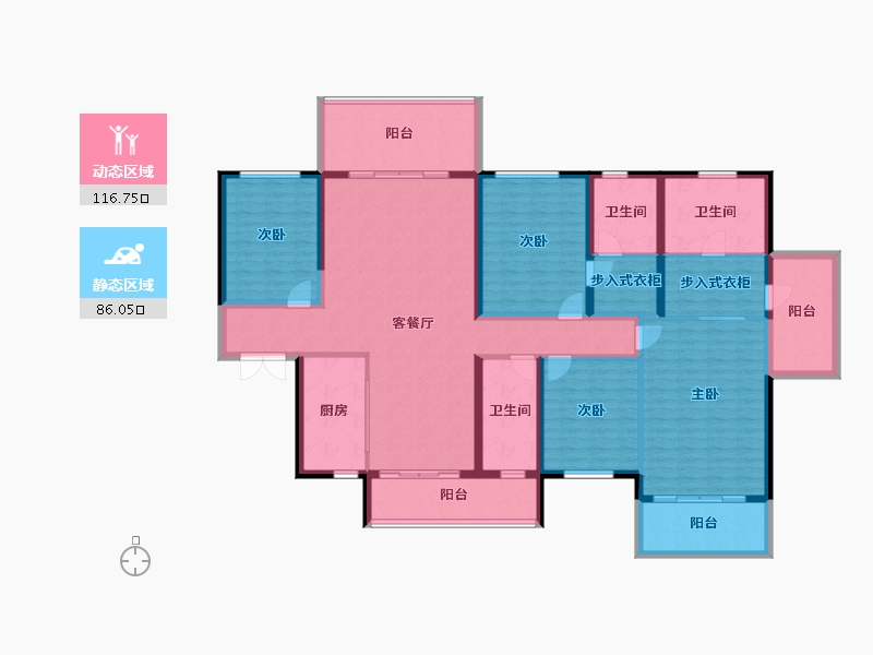 广西壮族自治区-南宁市-盛科城-182.82-户型库-动静分区