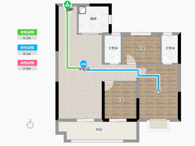 山西省-太原市-碧桂园云顶·云汇-92.54-户型库-动静线