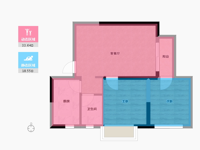 广西壮族自治区-南宁市-荣和五象院子-46.04-户型库-动静分区