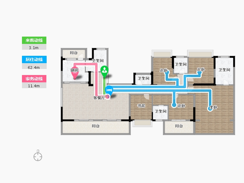 广西壮族自治区-南宁市-建发五象印月-227.84-户型库-动静线