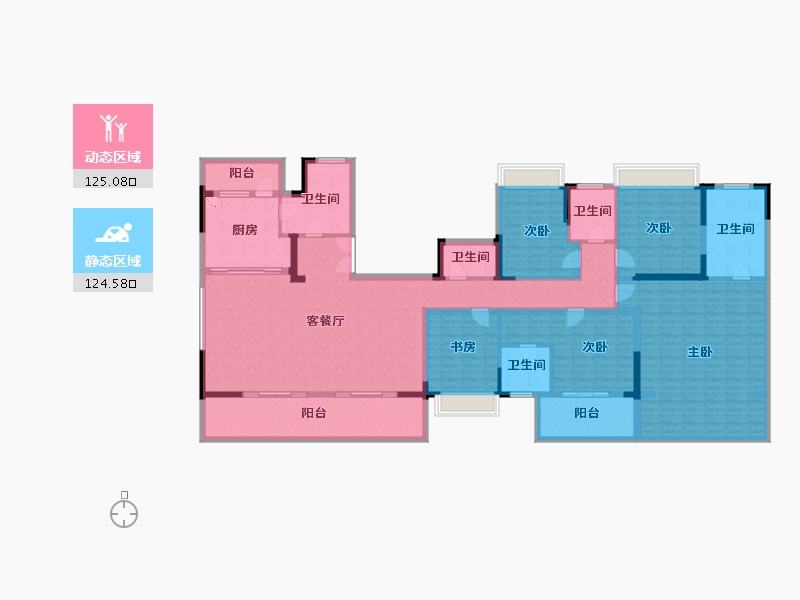 广西壮族自治区-南宁市-建发五象印月-227.84-户型库-动静分区