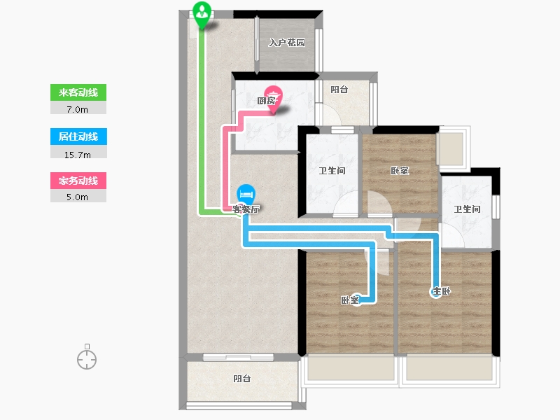 广东省-广州市-合生湖山国际-82.40-户型库-动静线