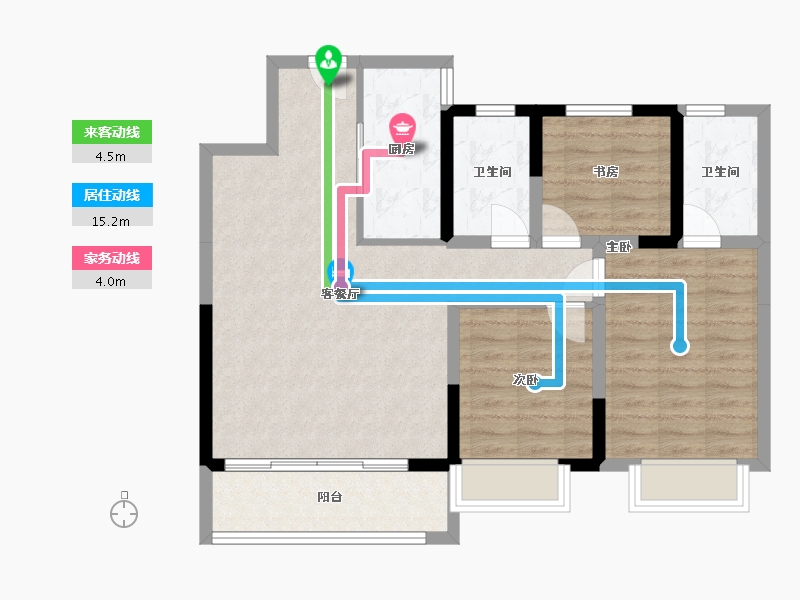 河南省-濮阳市-建业世和府-92.00-户型库-动静线