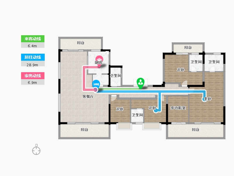 广西壮族自治区-南宁市-建发五象印月-234.21-户型库-动静线