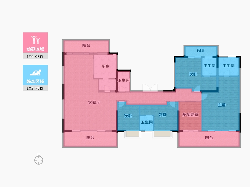 广西壮族自治区-南宁市-建发五象印月-234.21-户型库-动静分区