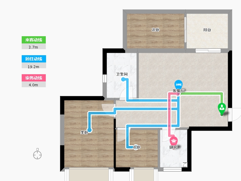 广西壮族自治区-南宁市-荣和公园里-63.81-户型库-动静线