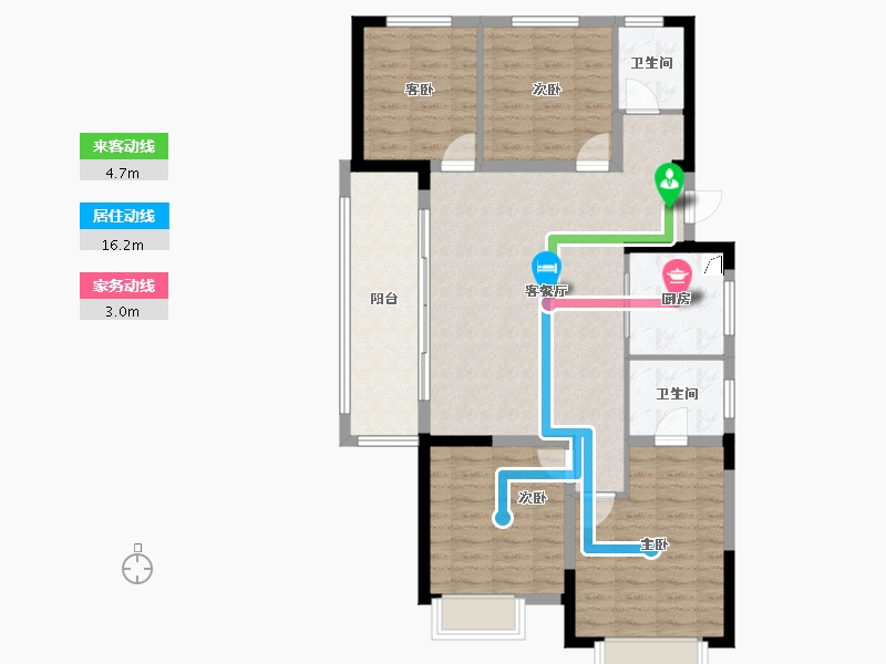 江苏省-常州市-光明城投荷樾府-103.34-户型库-动静线