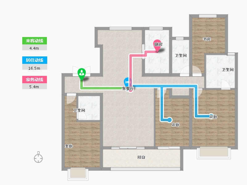 江苏省-常州市-熙悦府-137.31-户型库-动静线