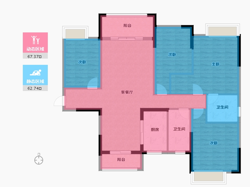 广西壮族自治区-南宁市-广源华府-116.76-户型库-动静分区