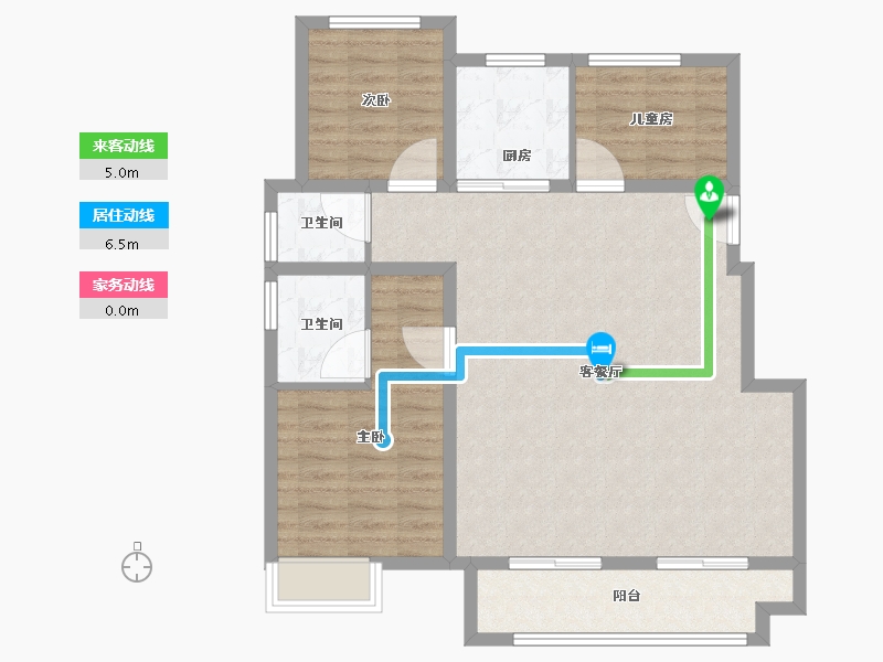 安徽省-六安市-新滨湖孔雀城-94.41-户型库-动静线