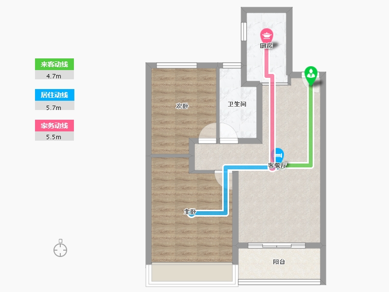 江苏省-常州市-牡丹三江公馆-66.12-户型库-动静线