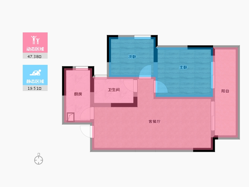 广西壮族自治区-南宁市-九宸府-58.66-户型库-动静分区