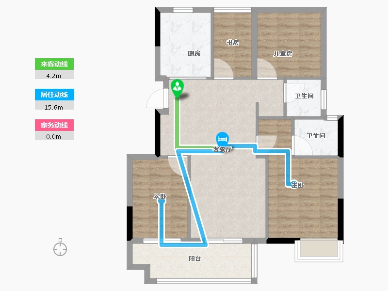 安徽省-合肥市-时代领峯-88.00-户型库-动静线