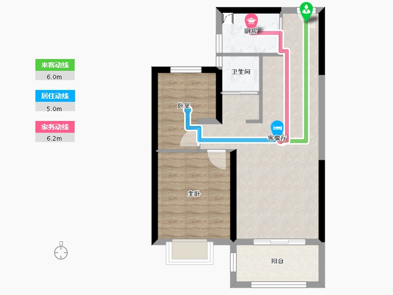 山西省-太原市-碧桂园云顶·云汇-60.45-户型库-动静线