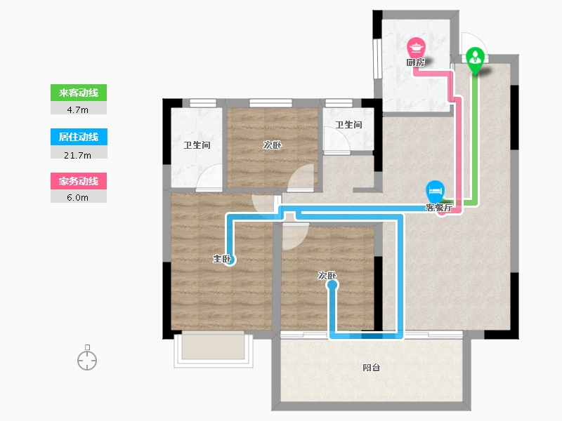 广西壮族自治区-南宁市-建发五象印月-80.24-户型库-动静线