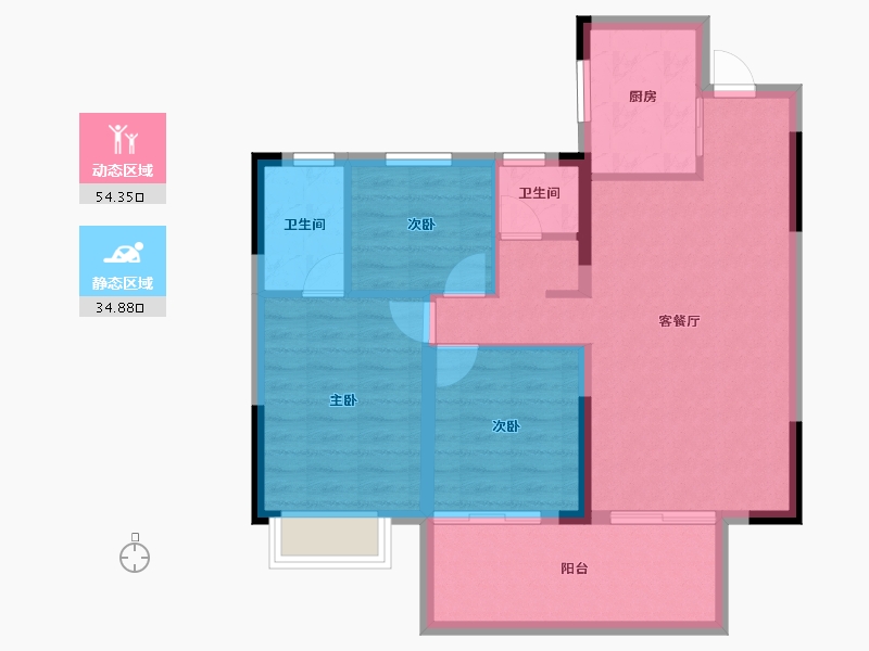 广西壮族自治区-南宁市-建发五象印月-80.24-户型库-动静分区