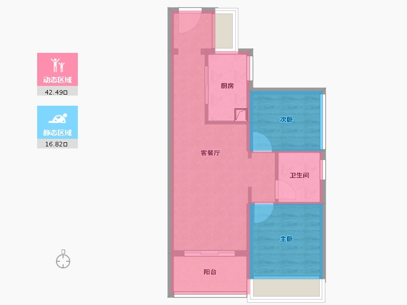 广东省-广州市-中建·鄂旅投岭南悦府-52.26-户型库-动静分区