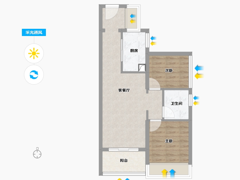 广东省-广州市-中建·鄂旅投岭南悦府-52.26-户型库-采光通风