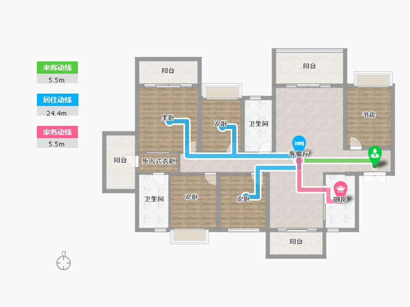 广西壮族自治区-南宁市-盛科城-170.33-户型库-动静线