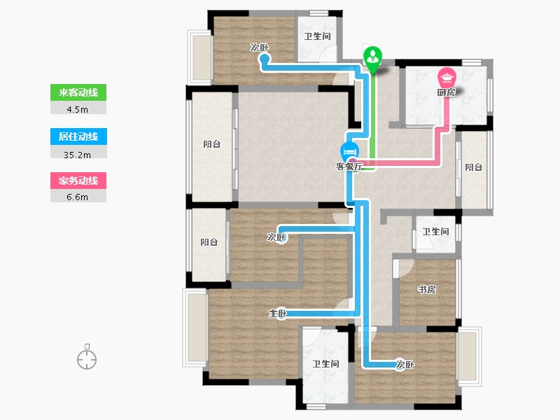 广西壮族自治区-南宁市-广源华府-149.53-户型库-动静线