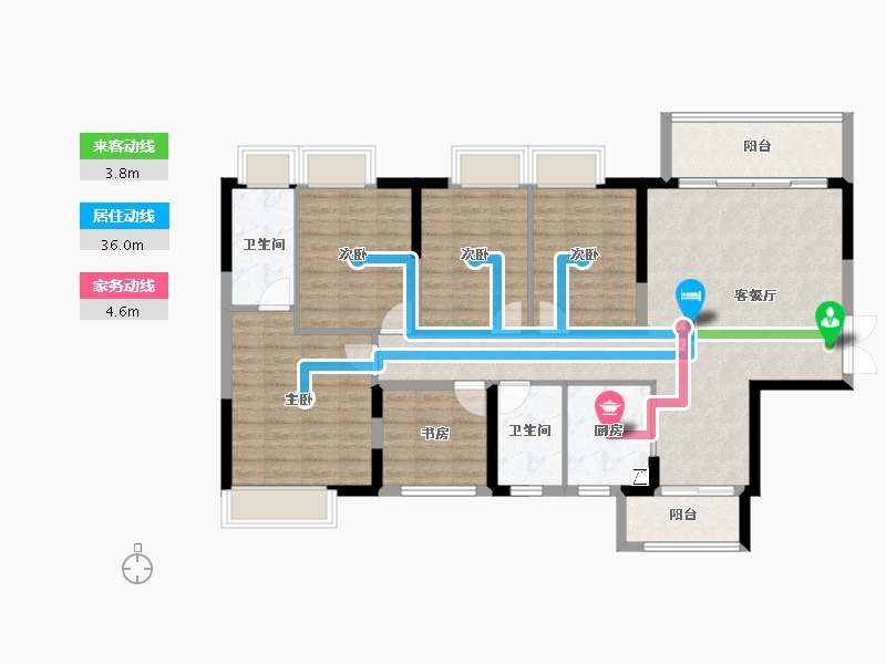 广西壮族自治区-南宁市-盛科城-117.12-户型库-动静线