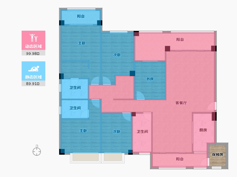 广西壮族自治区-南宁市-广源华府-177.30-户型库-动静分区