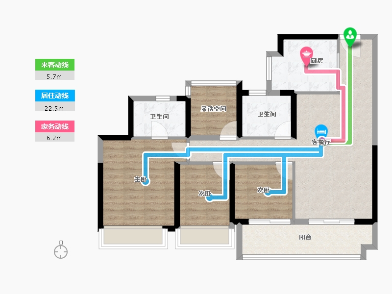 广东省-广州市-御溪世家-89.72-户型库-动静线