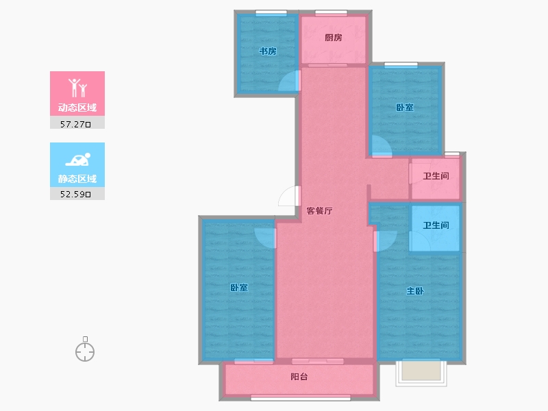 山西省-太原市-通建·融创城-98.19-户型库-动静分区