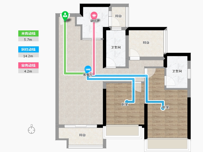 广东省-佛山市-保利华侨城云禧-78.00-户型库-动静线