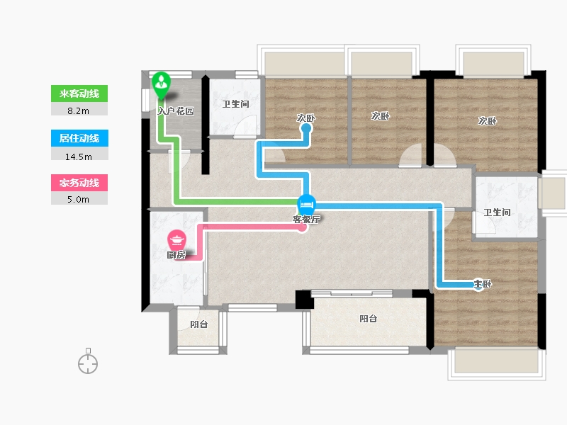 广东省-广州市-富力新城-96.00-户型库-动静线