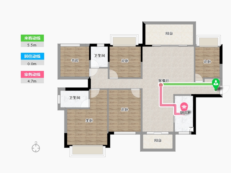 广西壮族自治区-南宁市-振业启航城-112.26-户型库-动静线