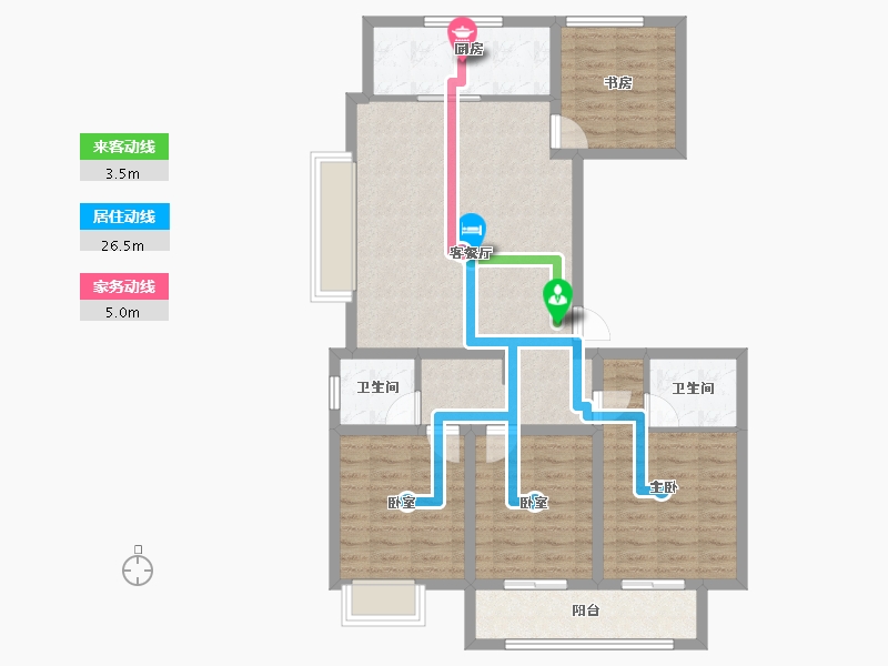 山西省-太原市-通建·融创城-96.37-户型库-动静线