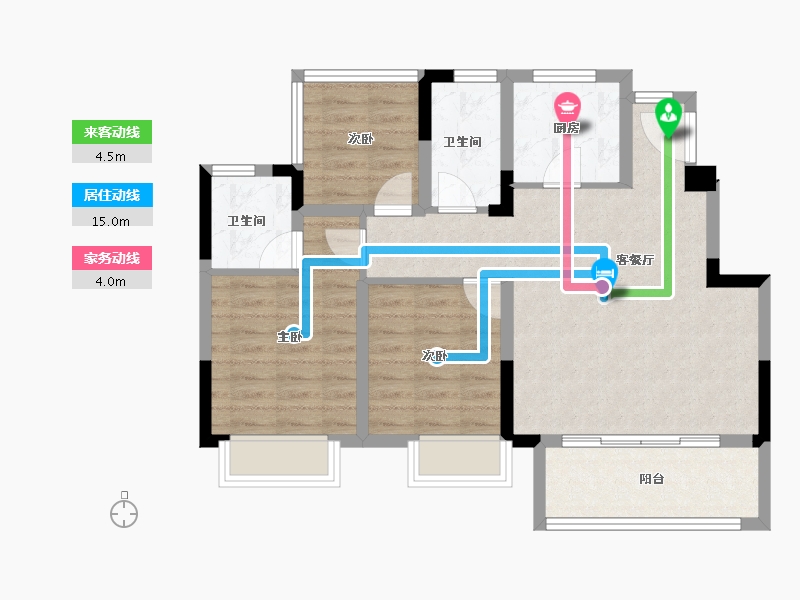 安徽省-合肥市-北城正荣府-77.83-户型库-动静线