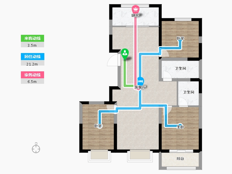 山西省-太原市-融超悦府-97.33-户型库-动静线