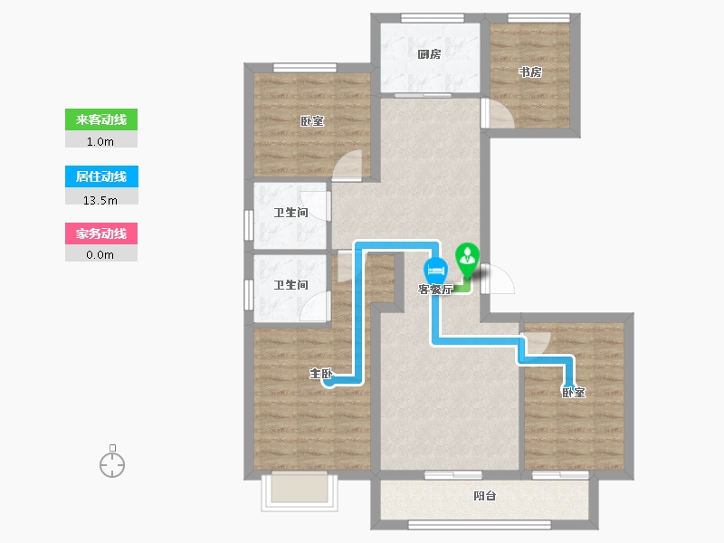 山西省-太原市-通建·融创城-88.00-户型库-动静线