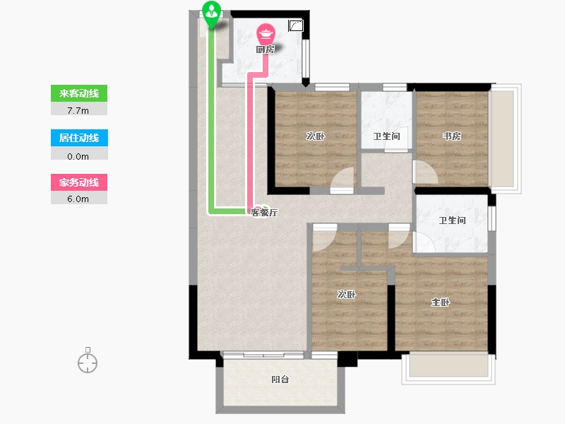 广西壮族自治区-南宁市-中国铁建安吉山语城-90.98-户型库-动静线