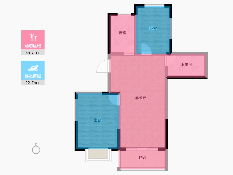 山西省-太原市-融超悦府-59.86-户型库-动静分区