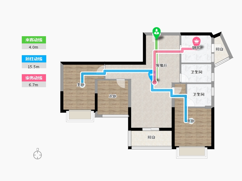 广东省-广州市-广州滨江上都-92.00-户型库-动静线