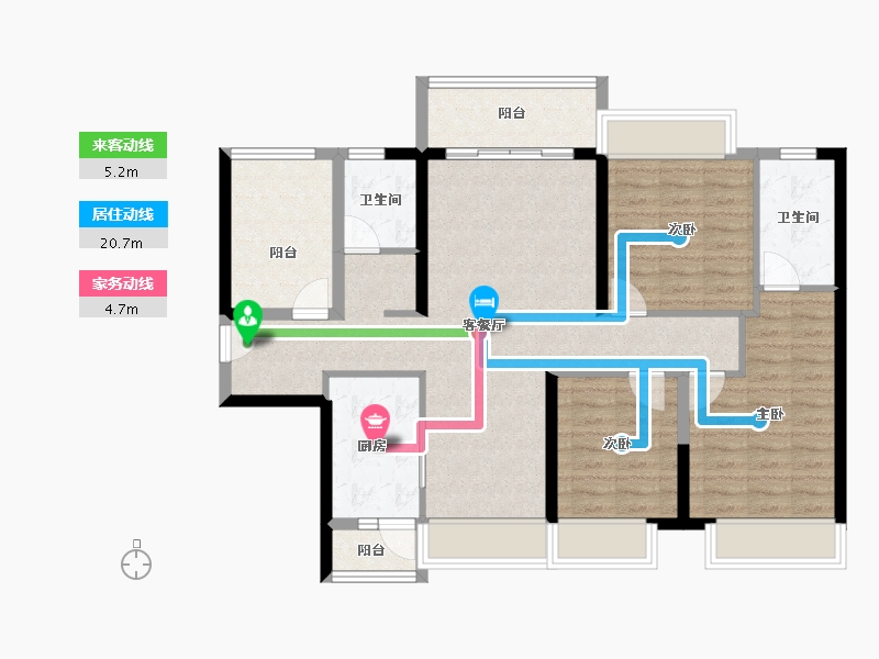 广东省-佛山市-保利华侨城云禧-98.00-户型库-动静线