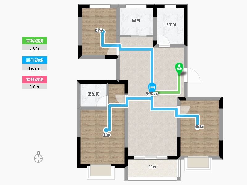 山西省-太原市-融超悦府-83.94-户型库-动静线