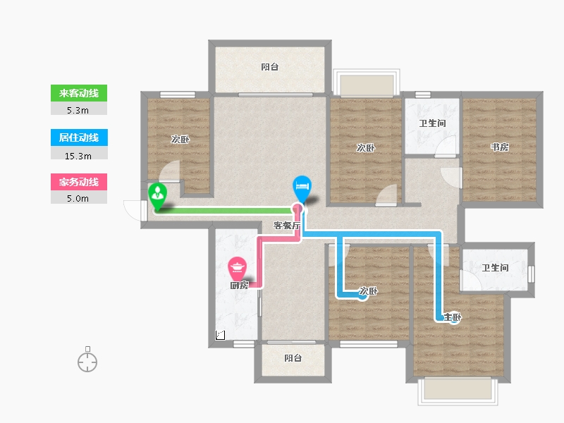 广西壮族自治区-南宁市-振业启航城-120.14-户型库-动静线