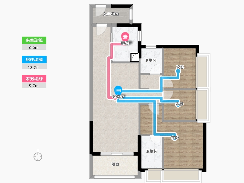 广东省-佛山市-时代水岸-78.40-户型库-动静线